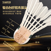 涛羽T500耐打王初学者羽毛球室内外训练飞行稳定家庭娱乐羽毛球