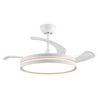 雷士 照明客厅餐厅家用风扇吊灯简约现代电扇灯具隐形风扇灯吊扇灯