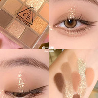 3CE眼影4色九宫格overtake smoother12色水泥盘橘棕芋泥烟粉黄油 黄油盘#butter cream