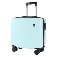 NINETYGO 90分 行李箱18英寸小型登机箱男女旅行万向轮儿童拉杆箱薄荷绿