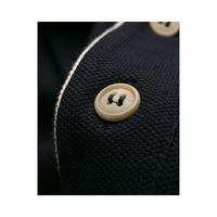 潮奢 Loro Piana 诺悠翩雅 男士 海军蓝色经典polo衫 FAI