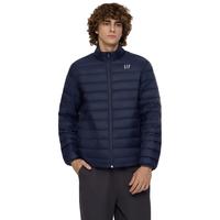 Gap男装2024秋季印花logo小立领657225羽绒服简约外套 海军蓝 175/96A(L)亚洲尺码