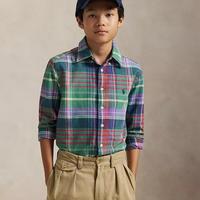 Big Boys Plaid Brushed Cotton Oxford Shirt
