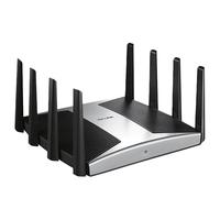 TP-LINK 普联 AX7800 三频5400M 家用千兆无线路由器 Wi-Fi 6 单个装 黑白黑