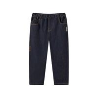 马骑顿（MQD）MQD男大童冬季学院风潮酷休闲百搭牛仔裤 原牛仔色 150