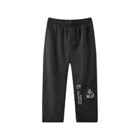 马骑顿（MQD）【国潮系列】MQD童装男童裤子2025春季儿童满版提花休闲裤 碳黑 140