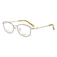 精工(SEIKO)眼镜架全框男女文艺小脸金丝眼镜框HC2024 112  凯米U6防蓝光1.67 112金色+咖色