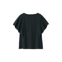 無印良品 MUJI(無印良品 )女式凉感防紫外线罩衫T恤防晒衣服女款夏季夏日早春 BB2PBA4S 黑色 XL (165/92A)