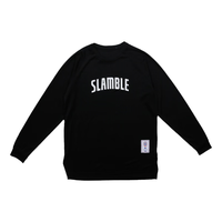 SLAMBLE秋季长袖男t恤女速干排汗运动投篮球衣服宽松跑步训练 黑色 XXL（成人）