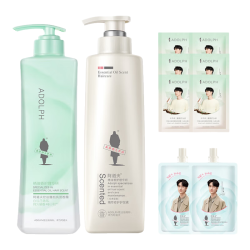 阿道夫 控油蓬松 洗发水沐浴套装  300ml+310ml