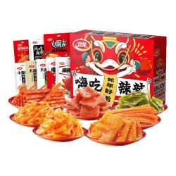 卫龙 辣条礼盒零食大礼包1420g女办公室休闲零食