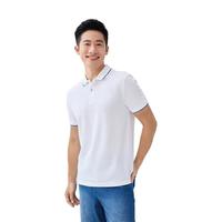 GIORDANO 佐丹奴 男士短袖POLO衫 01011425 标志白 L