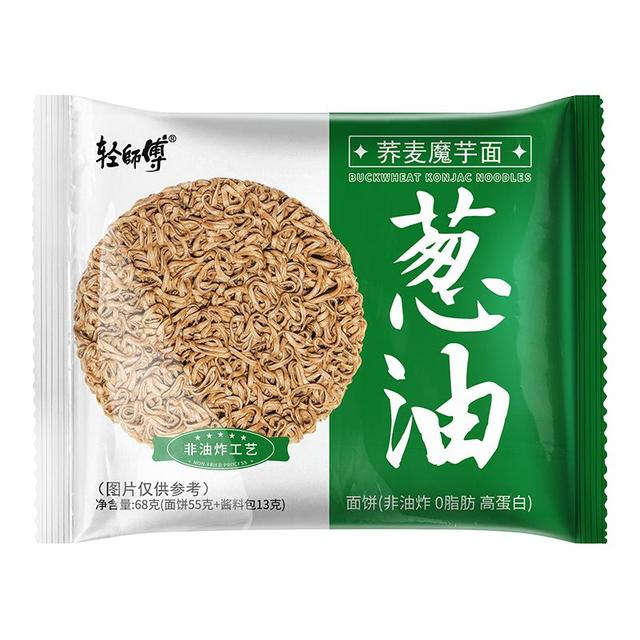 轻师傅 荞麦面非油炸泡面拌面葱油火鸡宿舍夜宵整箱代餐方便面粗粮