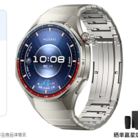 国家补贴：华为 HUAWEI WATCH GT 6 Pro 蓝牙版 智能手表 45.6mm 钛空银 钛金属表带