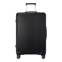 新秀丽(Samsonite)拉杆箱万向轮行李箱大容量男女高颜值旅行箱25英寸黑色大号TD9
