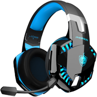  KOTION EACH/因卓 G2000Pro 7.1立体音效 电竞游戏头戴式蓝牙无线耳机  G2000Pro 黑蓝【蓝牙丨7.1环绕】 3.5mm