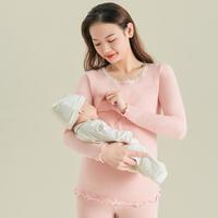 婧麒 秋衣秋裤棉月子服哺乳睡衣产后喂奶保暖内衣秋冬