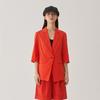 噢姆 AUM 红色通勤时尚百搭女式西服