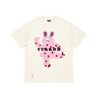 it ccaabb女装2024夏季个性休闲宽松圆领短袖印花T恤女
