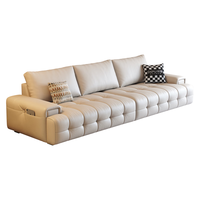 狄普细摔头层牛皮沙发意式劳伦斯大坐深3.4米沙发十大品牌Ultra版轮船