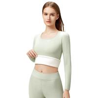 保暖内衣女士加厚加绒德冬季羊羔绒发热防寒内穿打底秋衣秋裤套装