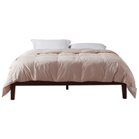 维克多（VCD）羽绒被子95%白鹅绒被洁净亲肤结婚冬被双人被870g充200x230cm粉色 【冬被】洁净抗菌95白鹅绒 200cm*230cm