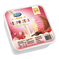 玛琪摩尔 新西兰原装进口大桶冰激凌  那不勒斯三色 2L 赠24支蛋筒