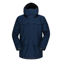 NORRONA oslo GTX Thermo300 男士派克大衣户外防寒保暖连帽外套 靛蓝 indigo night blue S