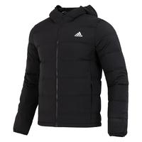 阿迪达斯 (adidas)男装 2024春轻薄短款服加厚夹克防风保暖御寒连帽外套 FT2521 2XL