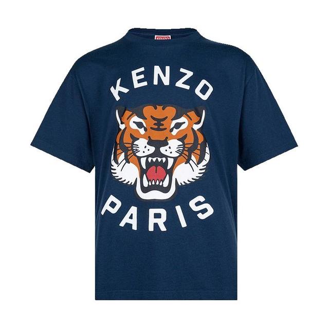 KENZO 高田贤三男经典Lucky Tiger 全棉宽松版短袖T恤男士XY
