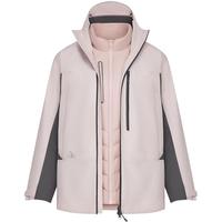波司登（BOSIDENG）冬季鹅绒冲锋衣羽绒服男女款一衣三穿户外外套B30132420 沙丘色8586 175/96A