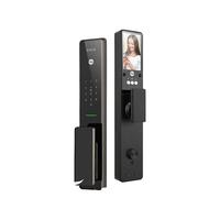 耶鲁指纹锁 智能门锁Yale全自动指纹锁家用防盗门智能锁电子锁 YH1301RN黑色-人脸款