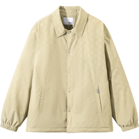 GXG男装【衬衫式】渐变满印轻薄羽绒服男士时尚外套 24冬季 黄咖色 175/L