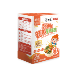 白象 科学加 彩蝶面婴幼儿辅食面条婴标儿童宝宝营养面条120g 缤纷彩蝶宝宝面