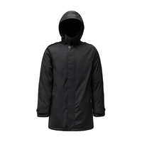 JUNYU 君羽 户外鹅绒羽绒服男中长款商务风加厚防寒保暖羽绒大衣G52089 黑色 M