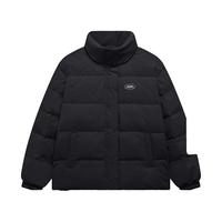 XTEP特步羽绒服女冬季保暖防风棉服外套977428190536 正黑色 XL