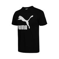 PUMA 彪马 夏季经典大logo棉质运动透气男式短袖运动T恤