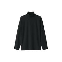 無印良品 MUJI 無印良品  男式 起毛 天竺织 半高领长袖T恤男士秋衣打底衫