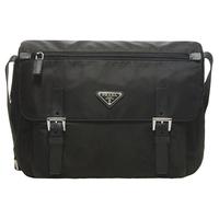 PRADA 普拉达 女士织物邮差包 1BD671-V44-F0002 黑色
