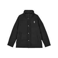 SKECHERS 斯凯奇 雅钻系列男子梭织短款羽绒服外套L423M176 深黑色/002K M