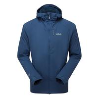 睿坡 Rab男士Vapour-Rise防风顶峰软壳衣户外登山攀登保暖透气外套QVR-84 暴风蓝-TMB XL