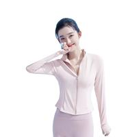 小野和子2024修身防晒衣立领女款姐姐同款防紫外线透气防晒服A1 【立领款】冰雾粉-正码正拍 M