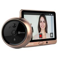 EZVIZ 萤石 DL21S+DP1+32G 智能电子锁+智能猫眼+卡套装 棕色