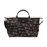 LONGCHAMP 珑骧 女士手提单肩饺子包 1630 683 292 黑棕拼色 大号