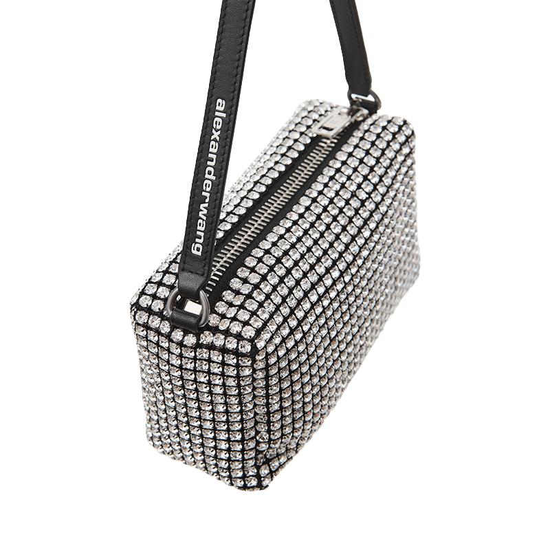 alexanderwang 亚历山大·王 heiress系列 女士水钻手包 2019P0813J100 白色 中号