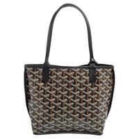 高雅德 Goyard Black 高雅德 Goyardine Coated Canvas Anjou Mini Bag