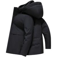 SNOWFLYING/雪中飞 中长款 男士羽绒服 连帽 可拆内胆