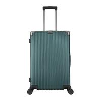 七匹狼行李箱登机密码箱铝框旅行箱24英寸拉杆行李箱二十大容量品牌箱子 墨绿色(官方直售) 26寸_中长途托运箱