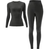 蕉内热皮703+++男女士羊毛保暖内衣套装莫代尔同款内搭秋衣裤打底 【女士】羊90度灰 XL