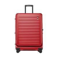 愛可樂 ECHOLAC 明星付辛博同款前开盖行李箱大容量拉杆箱万向轮登机箱PC183F 红色【带拓展层】 20英寸【前开盖 外置USB充电口】